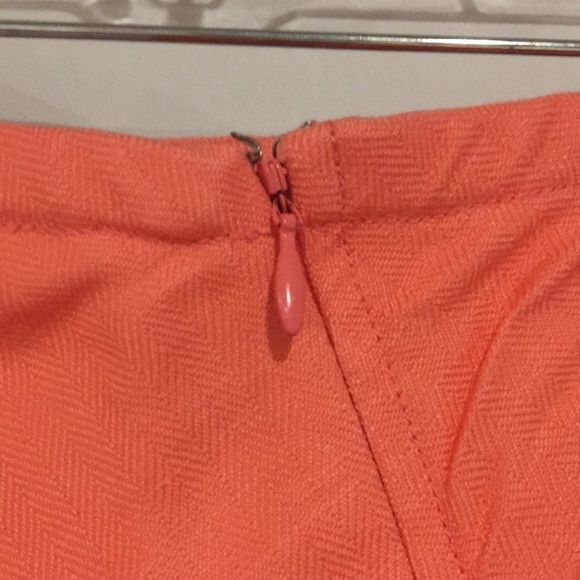 Emma James Peach Linen  fit and flare skirt - Picture 6 of 6